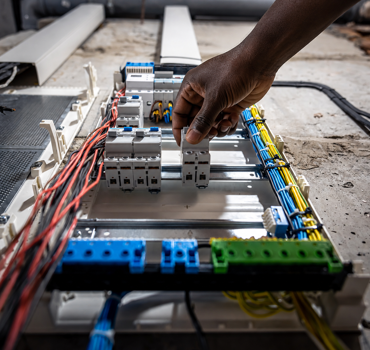 LV/HV electrical installation on an industrial site
